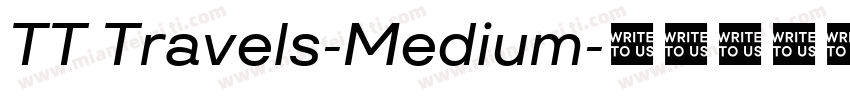 TT Travels-Medium字体转换
